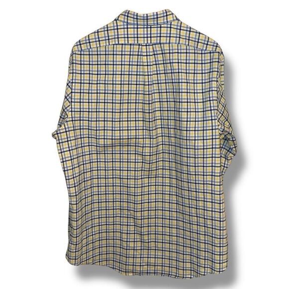 Polo Ralph Lauren Yellow Check Slim-Fit Strech Oxford Button Down Shirt XXL - Picture 7 of 7